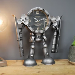 Dutch Brothers Robot Plane Clock