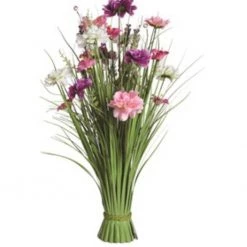 Straits GENERAL GIFTS Grass Floral Bundle Pink Mixed 70cm