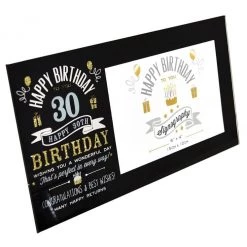 Giftworks GENERAL GIFTS 6" X 4" - SIGNOGRAPHY BIRTHDAY GLASS FRAME 17 Giftworks GENERAL GIFTS 6