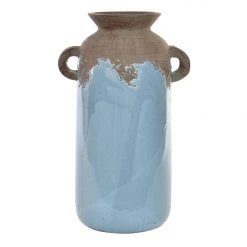 Giftworks Natural Sky Blue Ceramic Vase