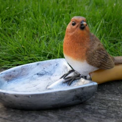 Dutch Brothers Bird Sitting On A Shovel Feeder