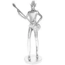 Giftworks GENERAL GIFTS Silver Art Guitar Man Figurine 3 Giftworks GENERAL GIFTS Silver Art Guitar Man Figurine