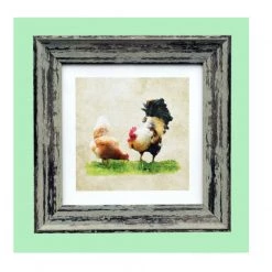 Giftworks GENERAL GIFTS Irish Handmade Gifts - Chicken 9x9 Framed Print