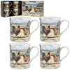 Leonardo Farmyard Collection Cockerel & Hen Mug Set Of 4 GENERAL GIFTS