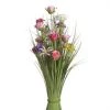 Giftworks GENERAL GIFTS Grass Floral Bundle Pink And Lilac Dahlia And Rose 70cm