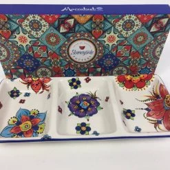 Kavanagh Gifts GENERAL GIFTS Slaneyside Pottery Marrakesh 3 Section Tray