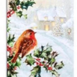 Giftworks Snowy Robin Scenes 40x30cm