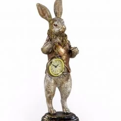 McGowan & Rutherford The White Rabbit Standing Clock Figure - Gold GENERAL GIFTS
