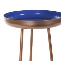 ITEM AUXILIARY TABLE METAL 28,5X28,5X48,5 BLUE