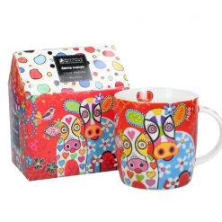 KitchenCraft Maxwell & Williams Love Hearts 370ml Happy Moo Day Mug GENERAL GIFTS