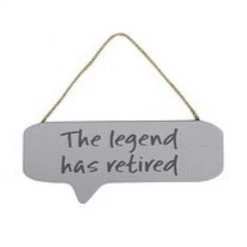Richard Lang GENERAL GIFTS Speech Bubble Retirement Plaque