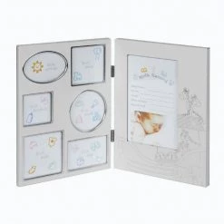 William Widdop DOUBLE COLLAGE BABY DATA PHOTO FRAME