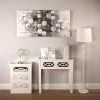 Versa GENERAL GIFTS Miska 2 Drawer White Mirrored Console Table
