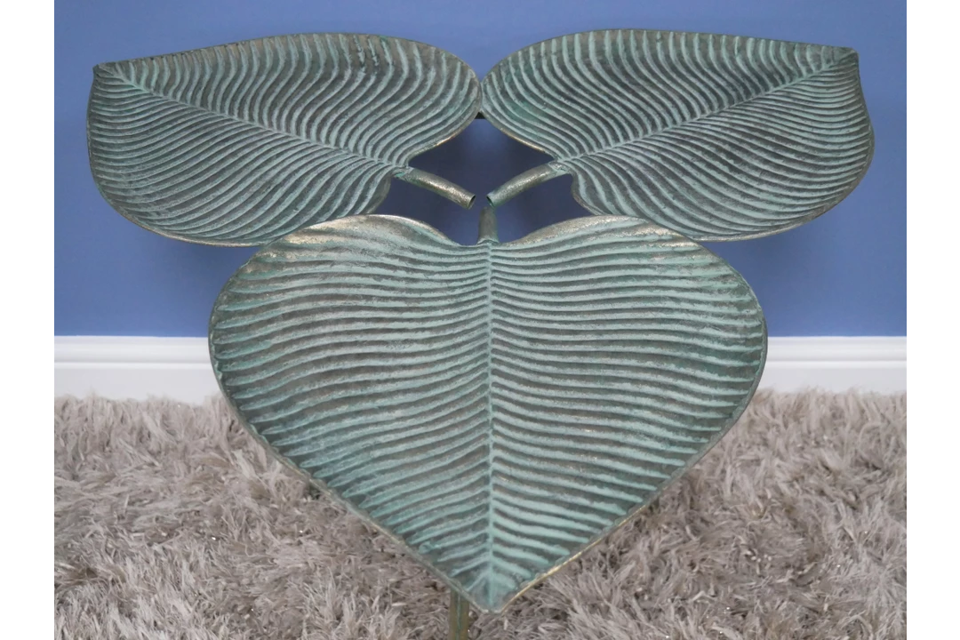 Dutch Brothers Gilded Triple Ginkgo Leaf Side Table (Pre Order For Late October) GENERAL GIFTS 7 Dutch Brothers Gilded Triple Ginkgo Leaf Side Table (Pre Order For Late October) GENERAL GIFTS