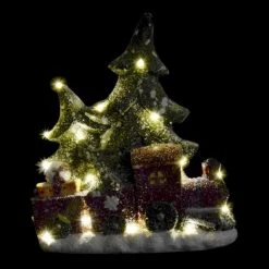 Itemint LED FIGURE FIBREGLASS CHRISTMAS TRAIN 33,5X10,5X41cm