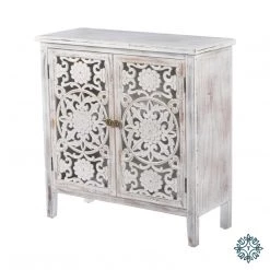 Tara Living JESSIE 2 DOOR CABINET ANTIQUE WHITE (LARGE)