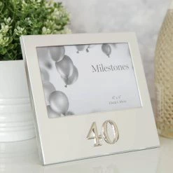 Giftworks 6" X 4" - Milestone Birthday Frame With 3D Number FRAMES 12 Giftworks 6