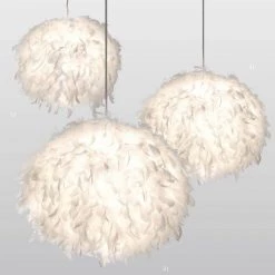Giftworks NOVELTY Ducky White Feather Light Pendant Ceiling