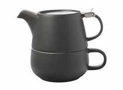 KitchenCraft Maxwell & Williams Tint 450ml Tea Pot For One Charcoal GENERAL GIFTS