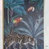 Giftworks Leopards Birds Gold Framed Canvas Prints GENERAL GIFTS