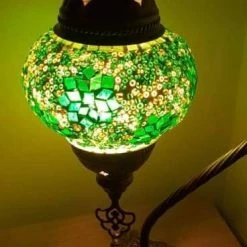 Giftworks Emerald Green Star Swan Neck Turkish Moroccan Handmade Mosaic Lamp GENERAL GIFTS 11 Giftworks Emerald Green Star Swan Neck Turkish Moroccan Handmade Mosaic Lamp GENERAL GIFTS