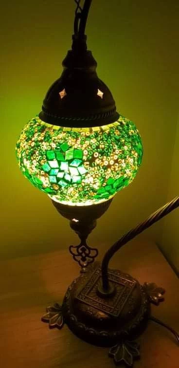 Giftworks Emerald Green Star Swan Neck Turkish Moroccan Handmade Mosaic Lamp GENERAL GIFTS 7 Giftworks Emerald Green Star Swan Neck Turkish Moroccan Handmade Mosaic Lamp GENERAL GIFTS