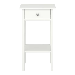 Steens 1 Drawer Nightstand – Off White GENERAL GIFTS
