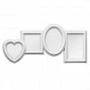 Premier Housewares White Heart Multi Photo Frame GENERAL GIFTS