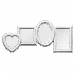Premier Housewares White Heart Multi Photo Frame GENERAL GIFTS