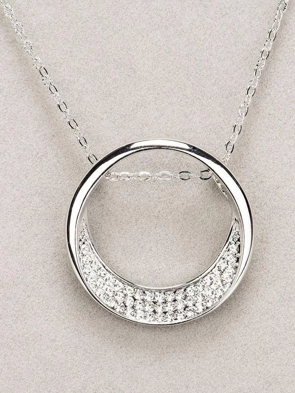 Giftworks Newgrange Living Silver Half Moon Diamante Pendant JEWELLERY 3 Giftworks Newgrange Living Silver Half Moon Diamante Pendant JEWELLERY