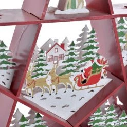 Itemint Christmas Led Decoration Red Star 50x7,5x47Cm