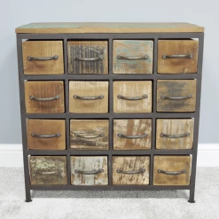 Dutch Brothers Industrial Furniture Rustic 12 Drawer Cabinet GENERAL GIFTS