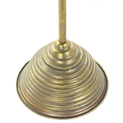 ITEM Moroccan-Arabic Style Candlestick On An Antique Gold Metal Stand.