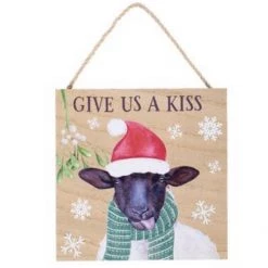 Richard Lang Give Us A Kiss Sheep Christmas Gifts Plague