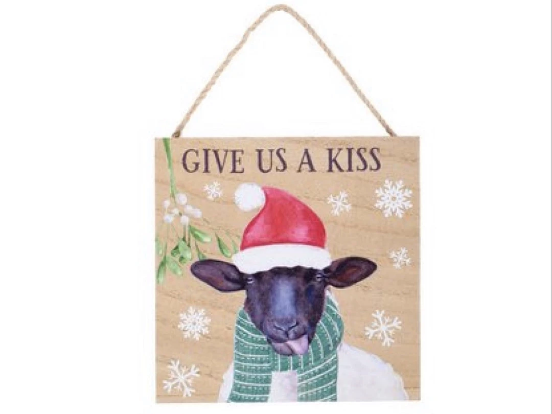 Richard Lang Give Us A Kiss Sheep Christmas Gifts Plague 3 Richard Lang Give Us A Kiss Sheep Christmas Gifts Plague
