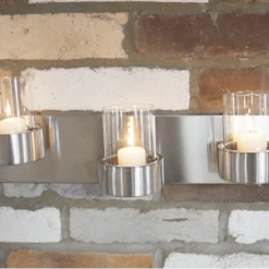 Giftworks SILVER WALL CANDLE HOLDER