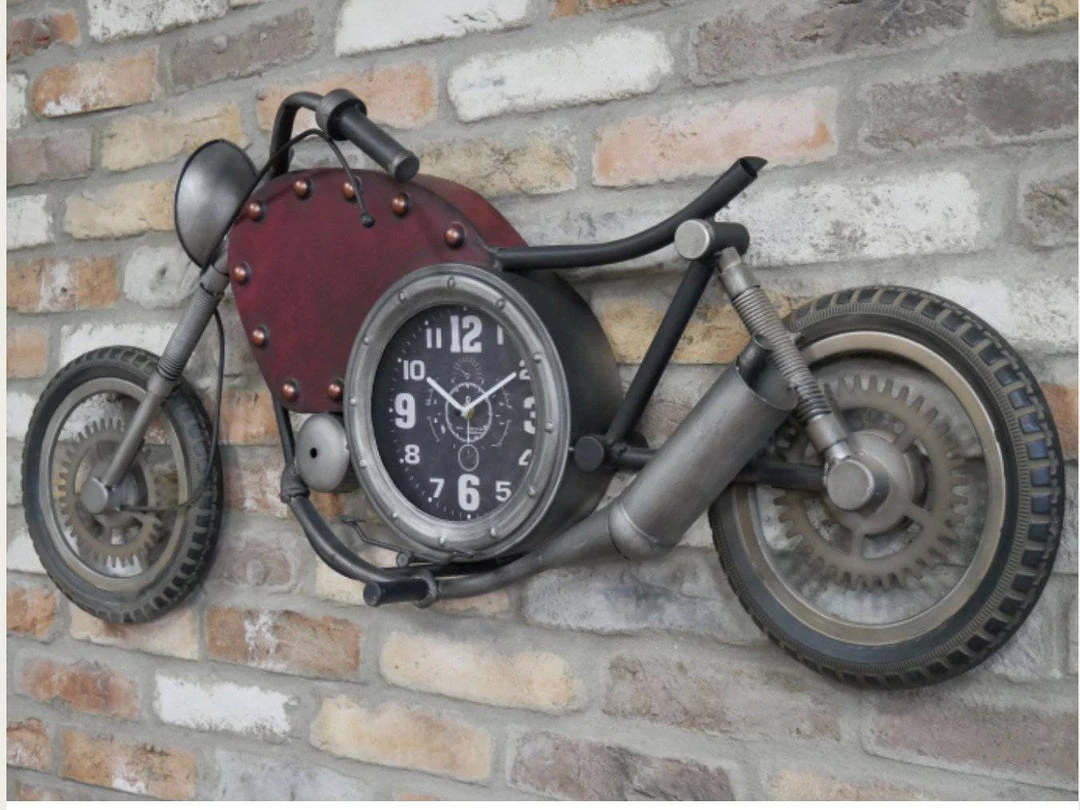 Giftworks GENERAL GIFTS Vintage Motorbike Clock -Gifts For Men 3 Giftworks GENERAL GIFTS Vintage Motorbike Clock -Gifts For Men
