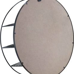 Giftworks GENERAL GIFTS BETTY METAL WALL MIRROR SHELF BLACK 11 Giftworks GENERAL GIFTS BETTY METAL WALL MIRROR SHELF BLACK