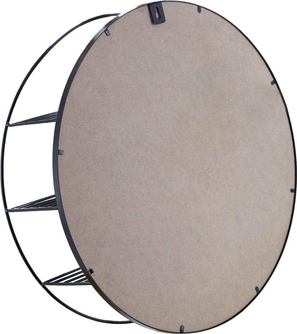 Giftworks GENERAL GIFTS BETTY METAL WALL MIRROR SHELF BLACK 7 Giftworks GENERAL GIFTS BETTY METAL WALL MIRROR SHELF BLACK