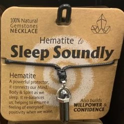 Royal County HEMATITE FOR SLEEP SOUNDLY GEMSTONE NECKLACE