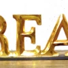 Giftworks GENERAL GIFTS Dream Gold Freestanding Sign