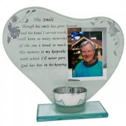 Parmy His Smile Memorial Gifts Photo Plaque