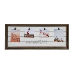 Giftworks Moments ' Multi Apertures Clip Frame 4" X 6" Collage Frames