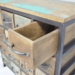 Dutch Brothers Industrial Furniture Rustic 12 Drawer Cabinet GENERAL GIFTS