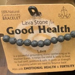 Royal County LAVA FOR GOOD HEALTH GEMSTONE BRACELET GENERAL GIFTS