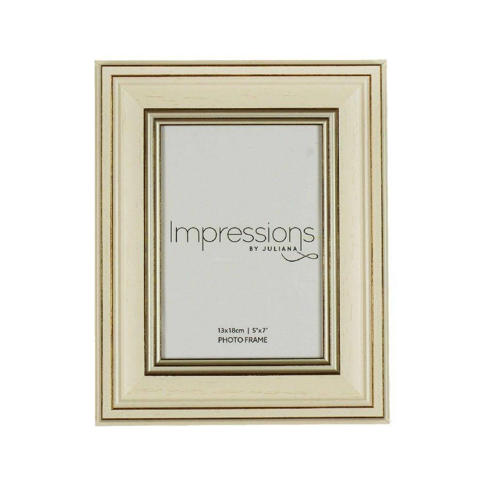 Juliana Impressions Plastic Cream & Gold Photo Frame 4 Juliana Impressions Plastic Cream & Gold Photo Frame
