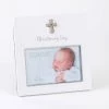 Giftworks FRAMES 6" X 4" - White With Silver Icon Christening Day Frame