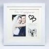 Giftworks WEDDING & ANNIVERSARIES White Double Frame Engagement Gifts Frame