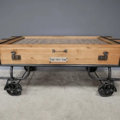 Dutch Brothers GENERAL GIFTS Industrial Furniture Rustic Vintage Trunk Style Coffee Table 19 Dutch Brothers GENERAL GIFTS Industrial Furniture Rustic Vintage Trunk Style Coffee Table