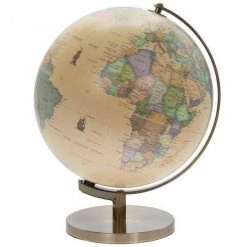 Giftworks Gold Vintage Map Of The World For Kids Globe